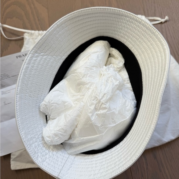 Prada White Bucket Hat - Picture 3 of 4